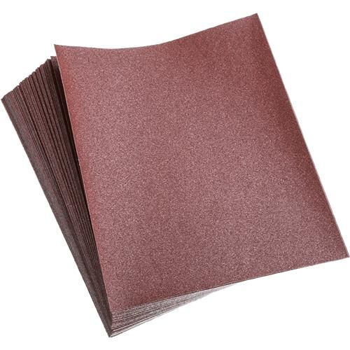 Feuilles de papier abrasif corindon brun pour ponçage bois et métal