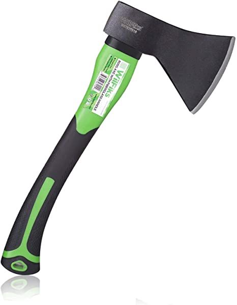 Hache de chantier manche bi-matière noir et vert