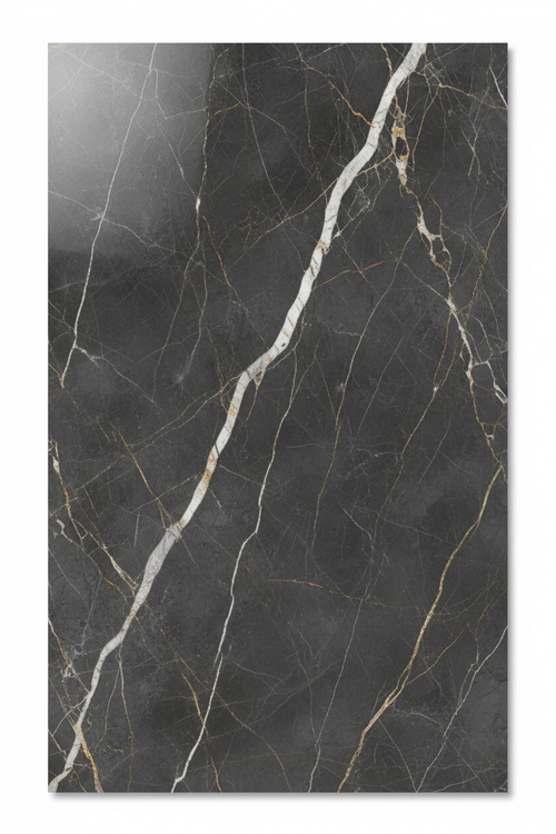 Carreau céramique 80x80 cm marbre gris foncé