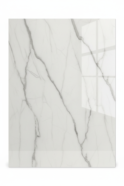 Carreau céramique 30x60 cm marbre blanc